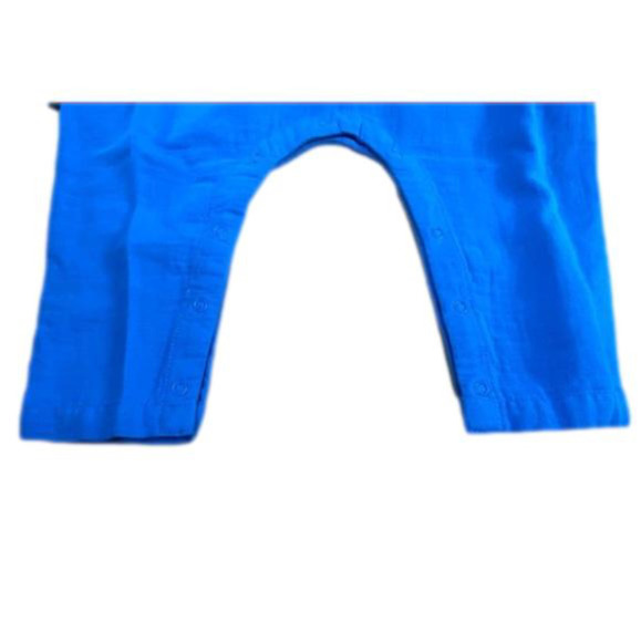 𝅺Dolman Sleeve Organic Cotton Romper, blue, size 18 months - Picture 3 of 7